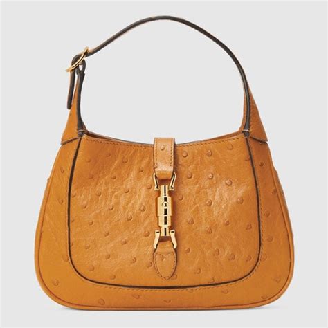 burnt orange gucci handbag|Jackie 1961 mini ostrich bag .